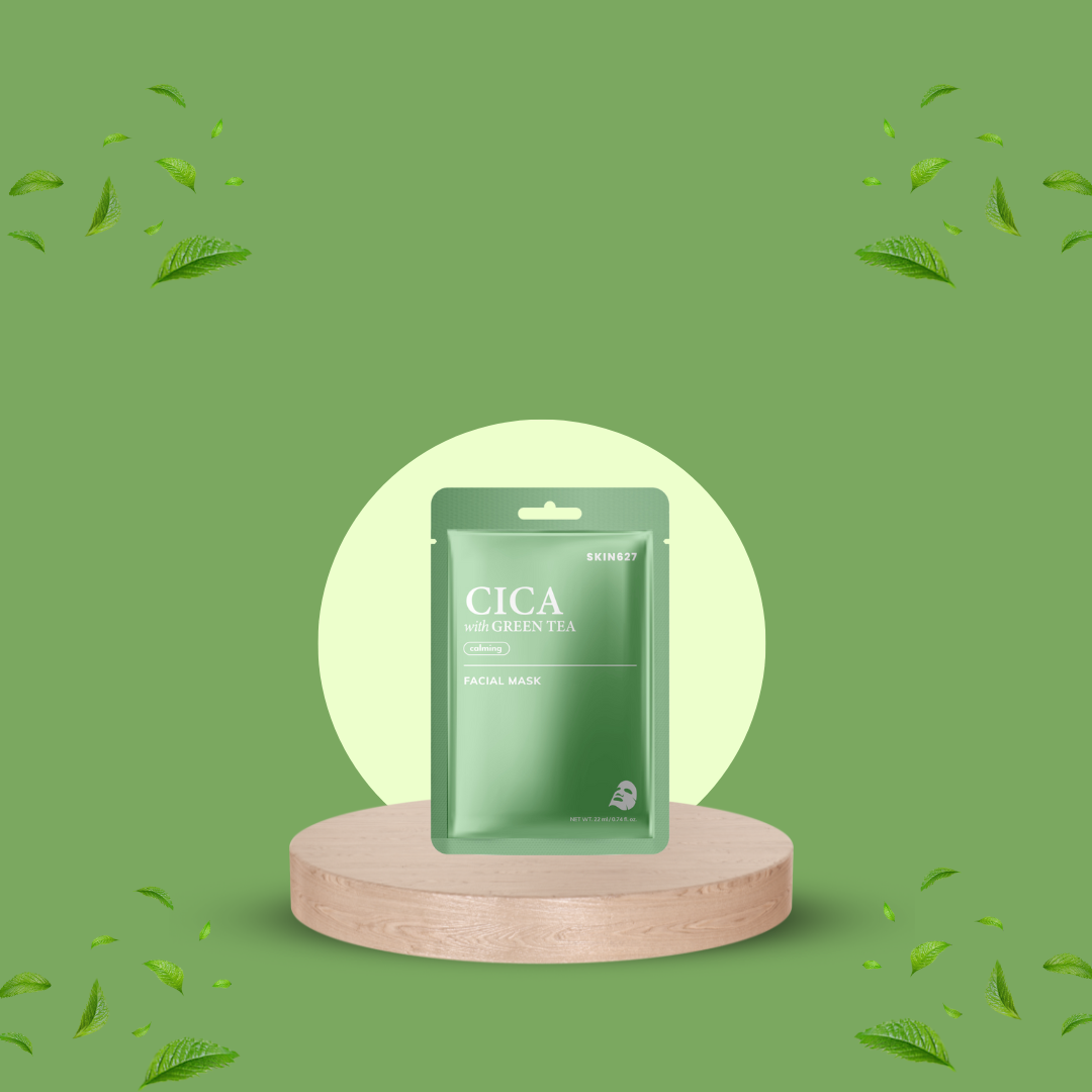 SKIN627 Cica with Green Tea Facial Mask (22 ml)